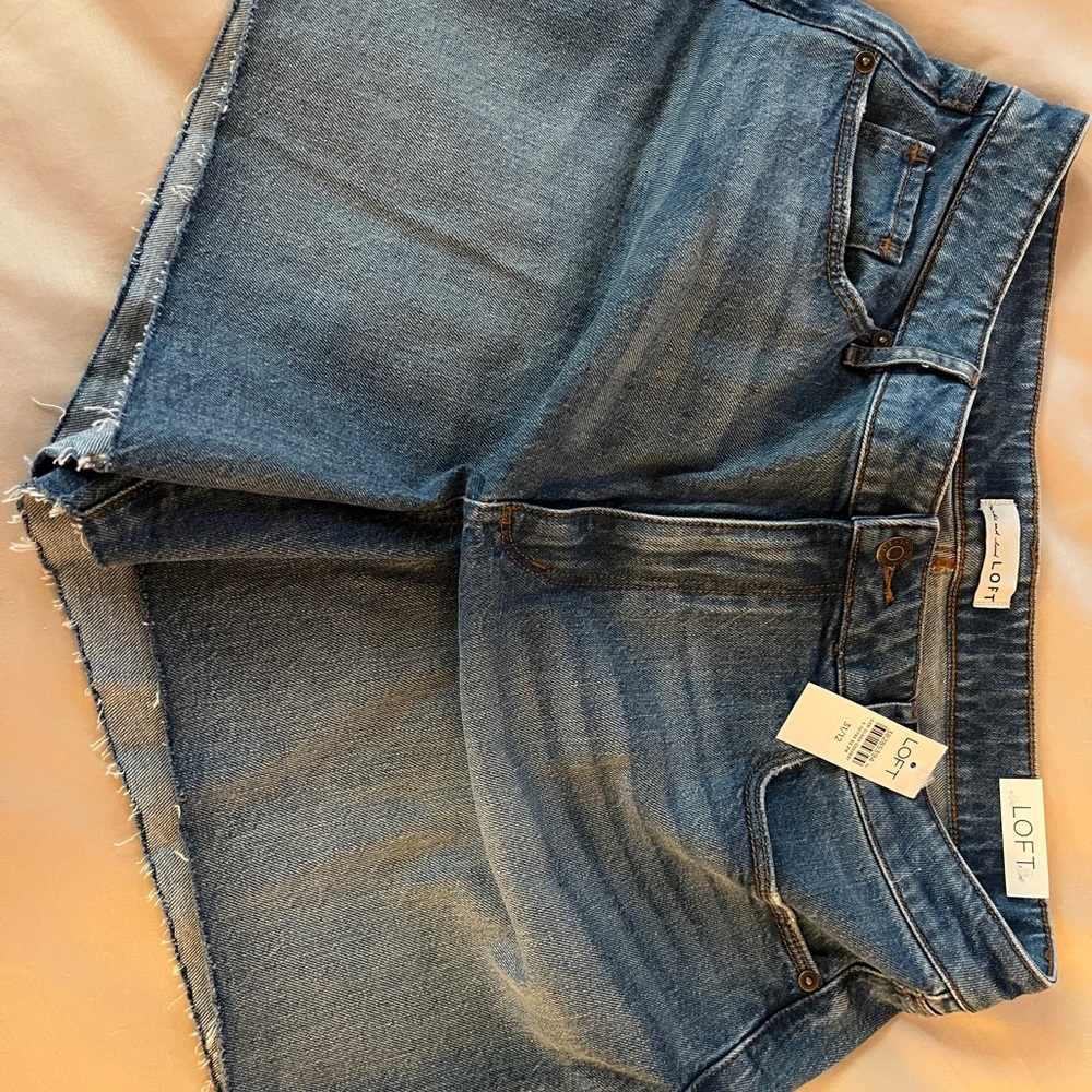 LOFT Women's Classic Blue Denim Shorts